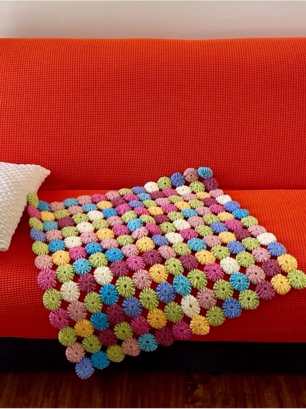 Handmade soft throw